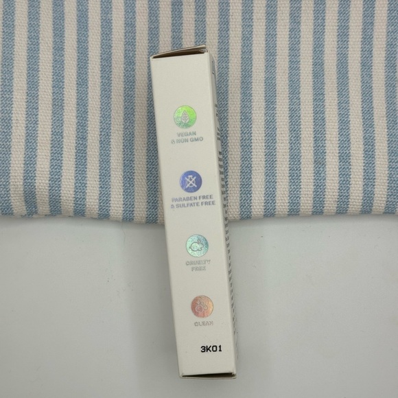 tys Beauty Lip Butter in Toast with Peach Stripped Makeup Bag - Picture 6 of 7